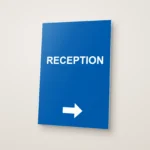 Reception Right Arrow Sign