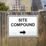 Site Compound Arrow Right Sign
