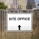 Site Office Arrow Up Sign