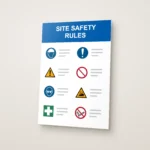 Site Safety Rules Sign