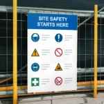 Site Safety Starts Here Sign