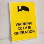 Warning CCTV in Operation Sign