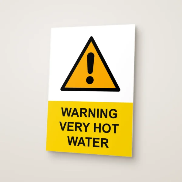 Warning Very Hot Water Sign