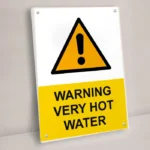 Warning Very Hot Water Sign