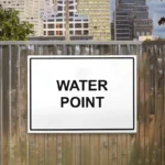 Water Point Sign