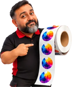 FatPrint mascot for the New Brand package
