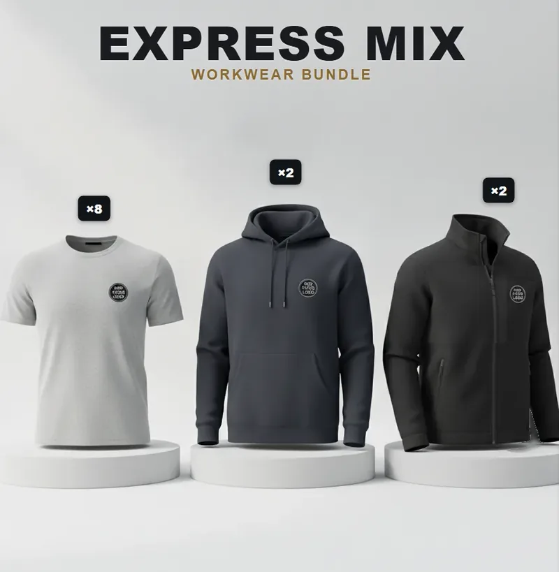 Express pack with a logo on each garment