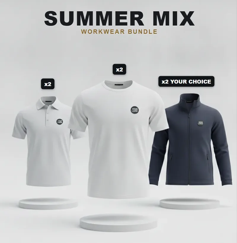 Summer pack with a logo on each garment